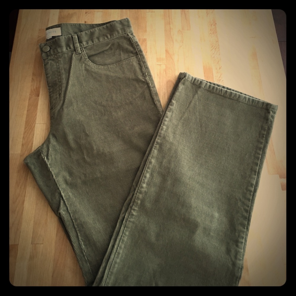 Olive Green Talbots Corduroy Pants
