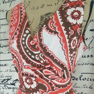 Talbots Petite Sleeveless Tie Belt Dress 8 Petite