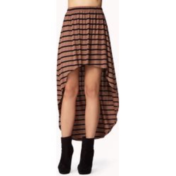 BOGO 🆕 Striped high low faux wrap skirt - Picture 6 of 8