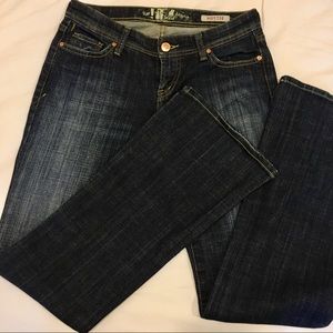 Flare bottom jeans
