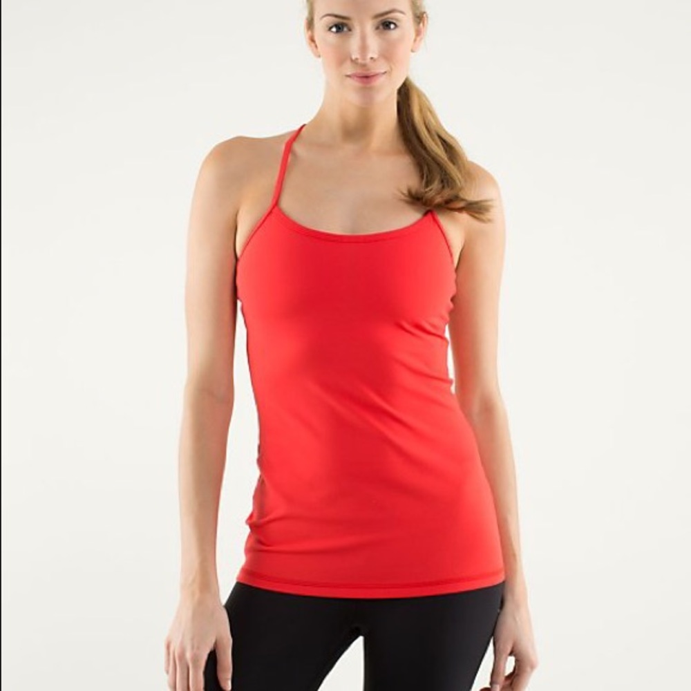 Lululemon Cherry red Power Tank!