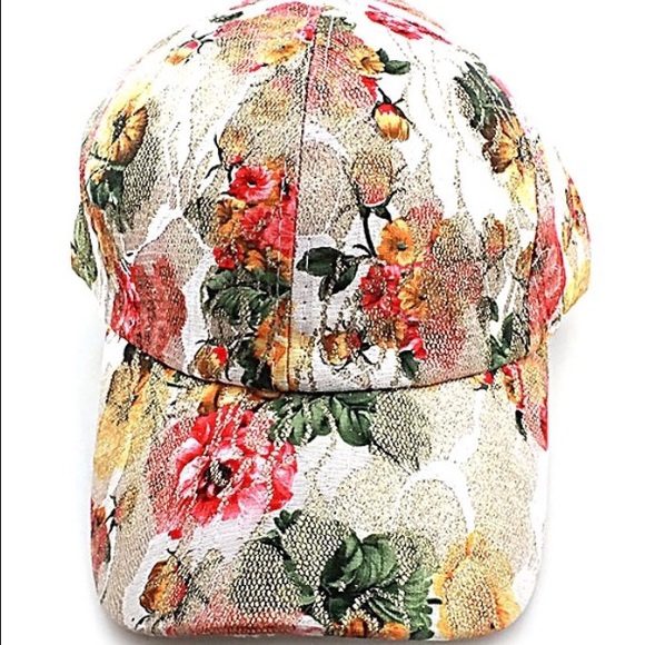 Flower Baseball Hat - Picture 2 of 2