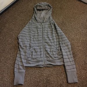 Lulu zip up Scuba (?) hoodie.