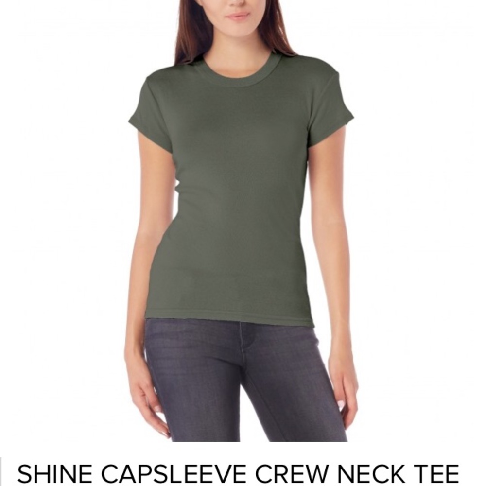 Michael Stars Shine Tee in Olive