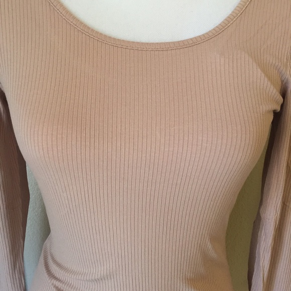 NWT Nasty Gal Glamorous in with Nude Ribbed Dress - Picture 2 of 3