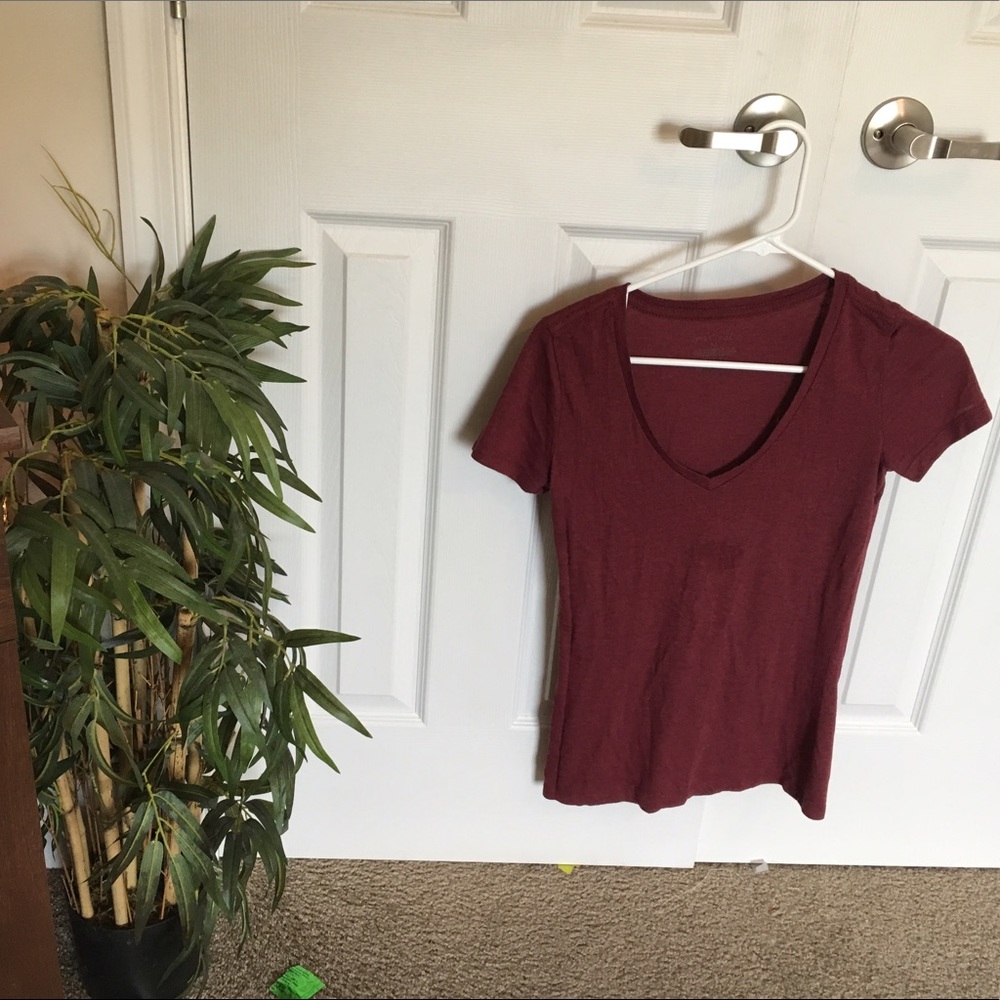 Maroon Slim Tee