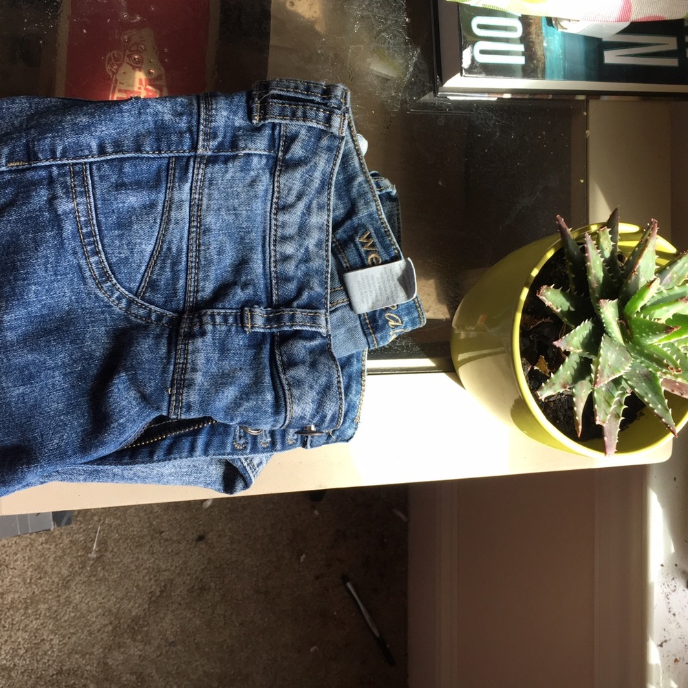 High Waisted Acid Wash Jeans