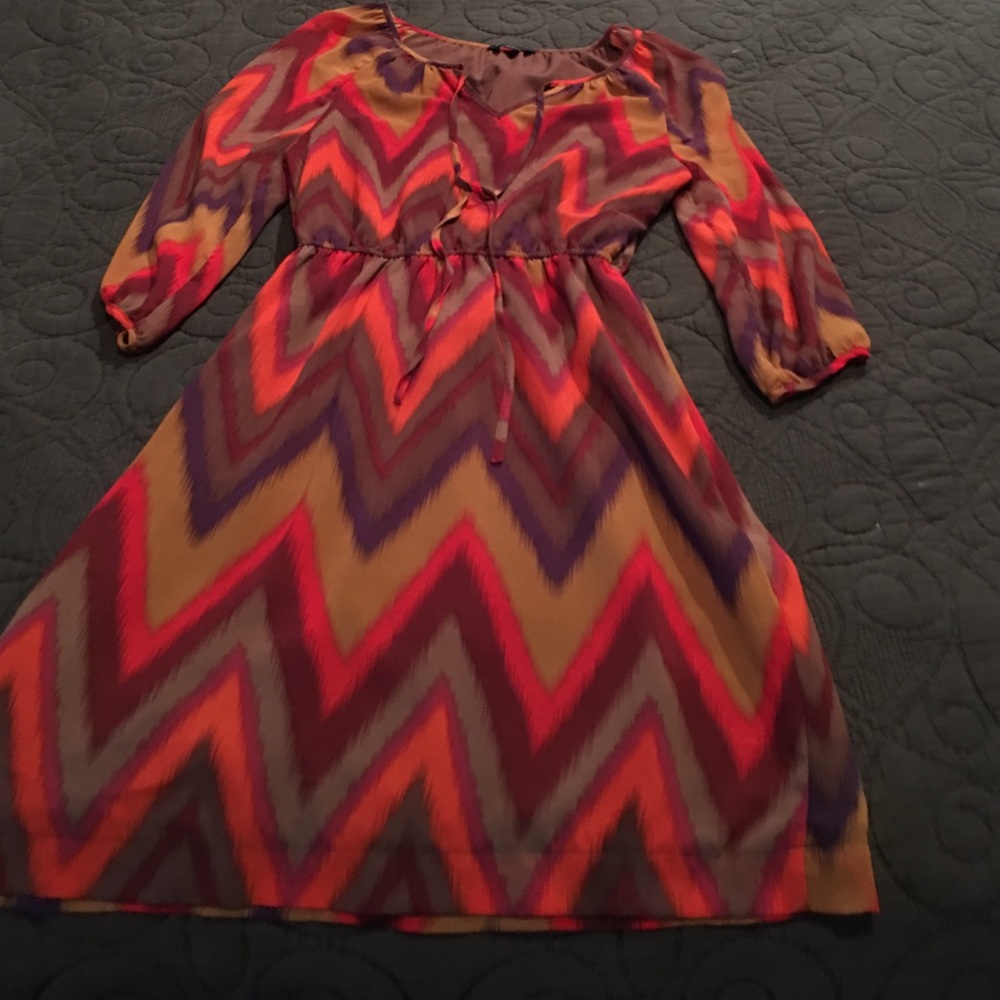 Banana republic chevron dress.