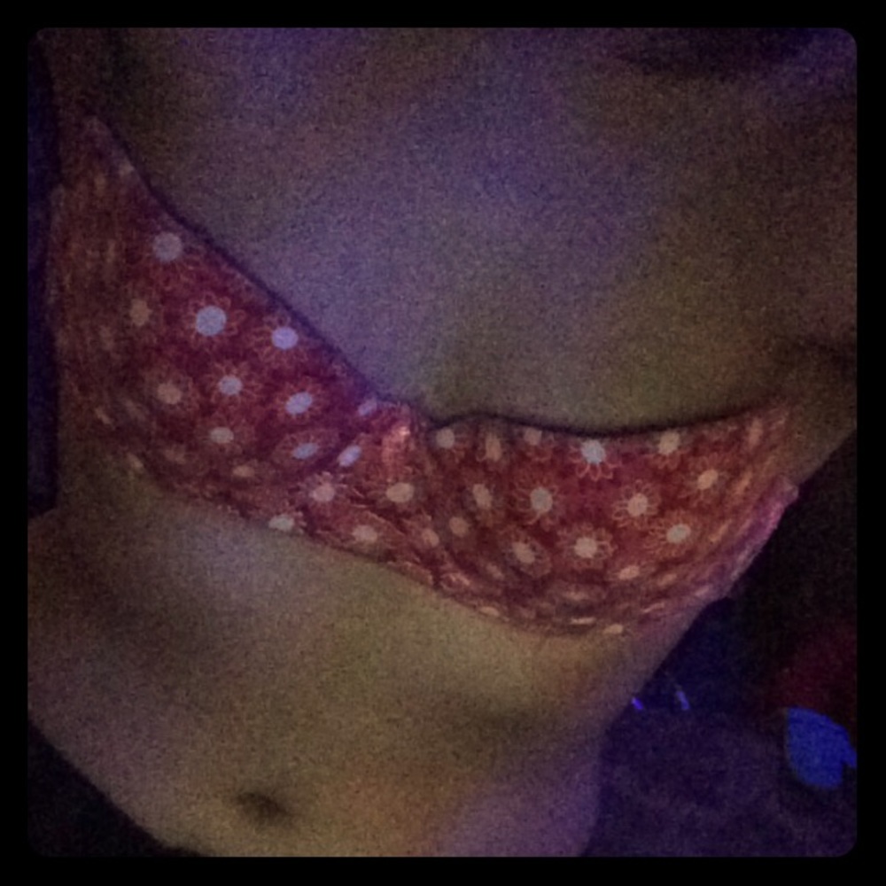 Pink bra