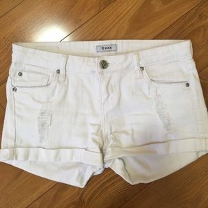 White demin shorts