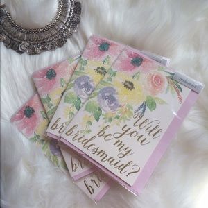Bridesmaid cards