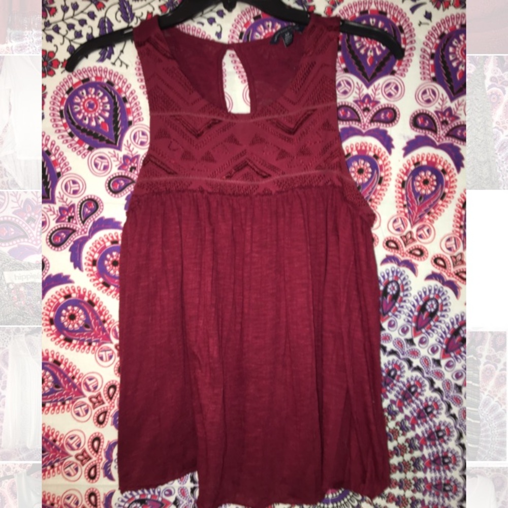 Maroon, American Eagle Tank ❤️