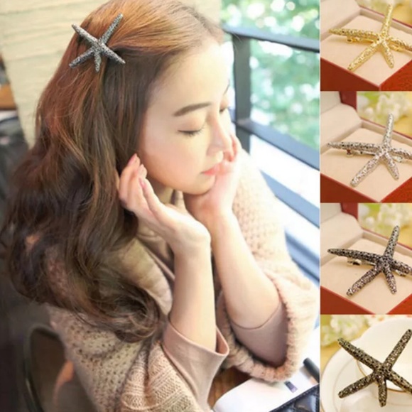 ✨ Starfish hair clip pin accessory summer fun - Picture 2 of 4