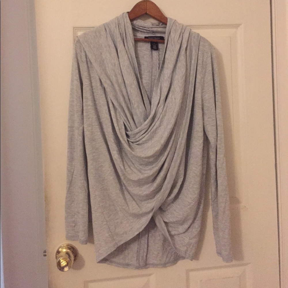 WHBM Wrap Front Sweater