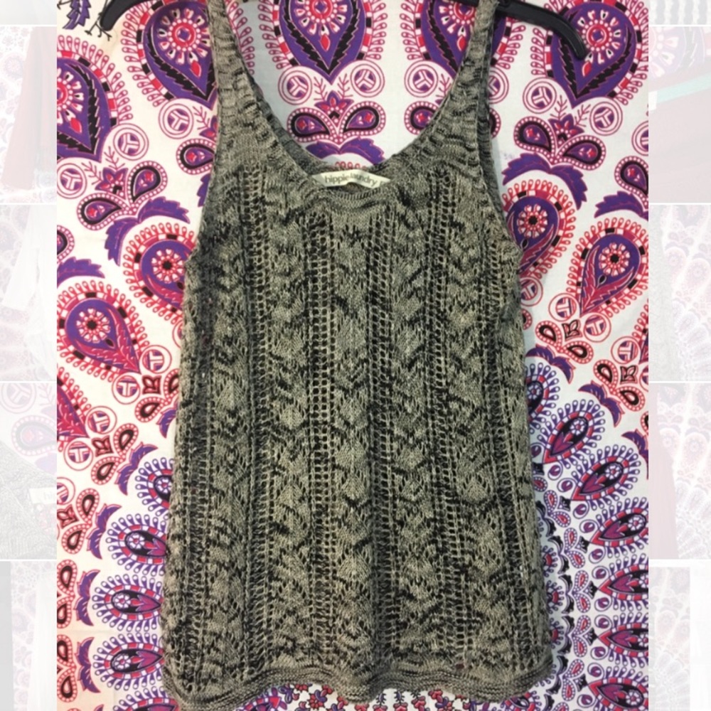 Boho Hippie Laundry Knit Tank 🖤