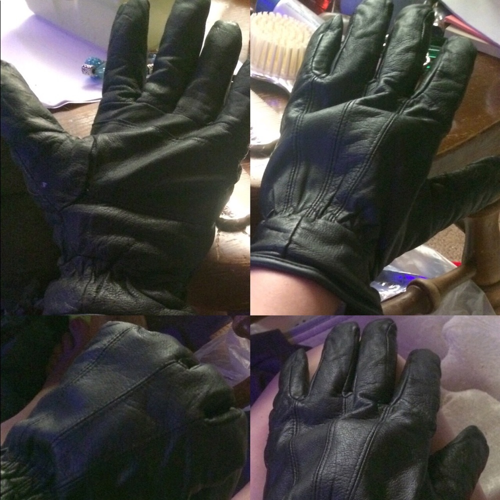 Leather gloves