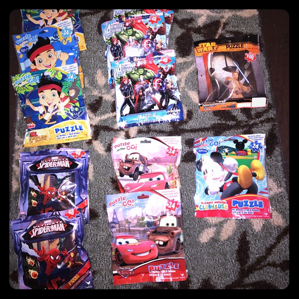 Kids "On the Go" Puzzle Lot! Think goodie bags!
