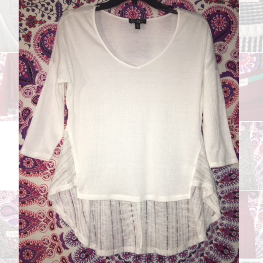 White Hi-Lo Blouse 👌🏼