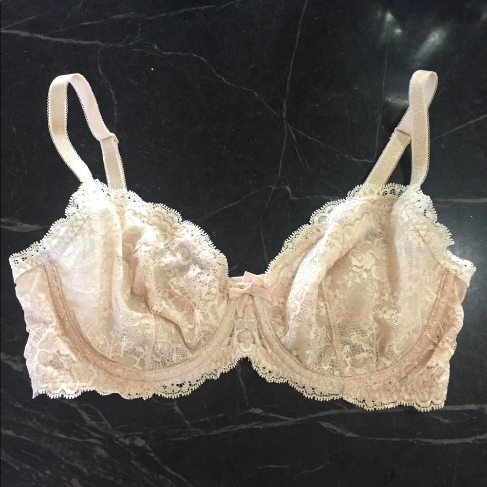 ✨VS Gold Lace Bralette✨