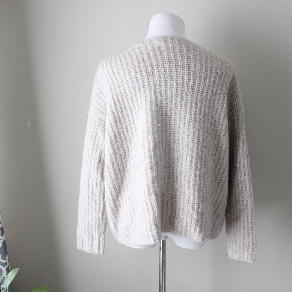 Vince Cashmere Blend Ladder Stitch Funnel Sweater - Picture 8 of 8