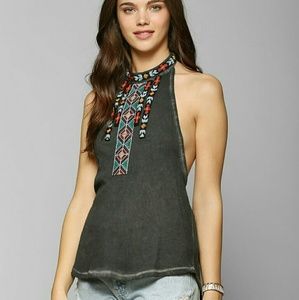 Urban outfitters ecote beaded halter top