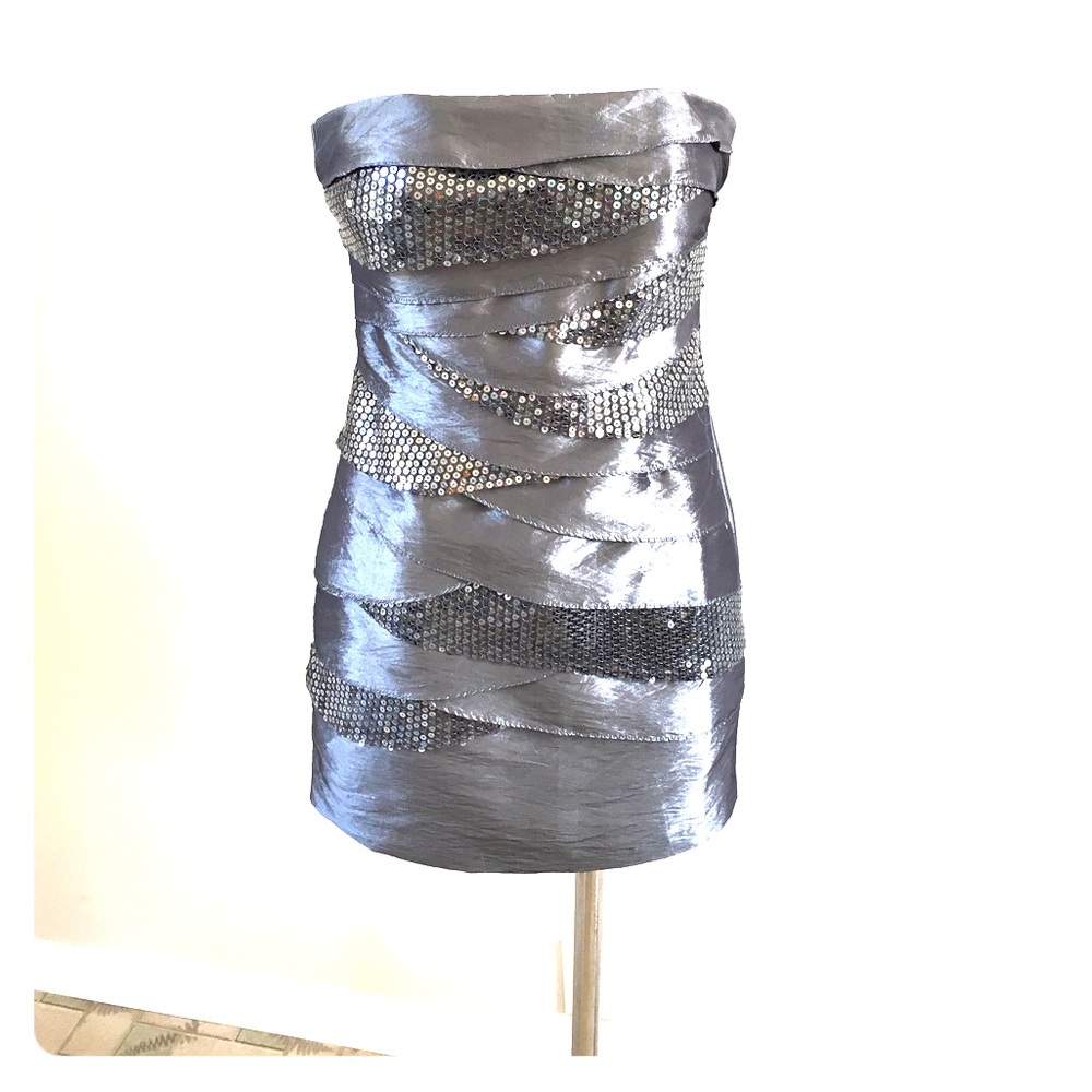 Size 1 charcoal sequin dress