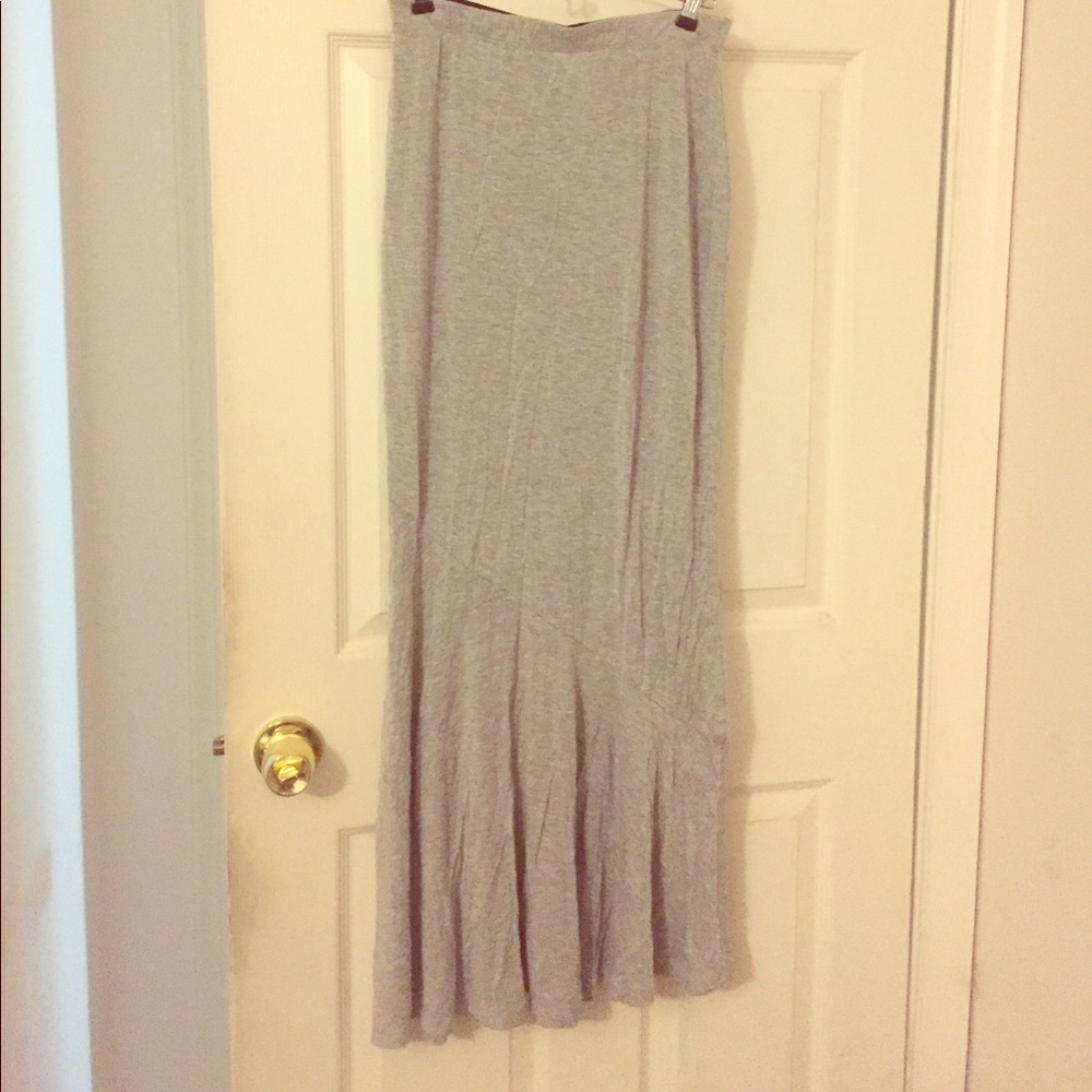 Grey maxi skirt