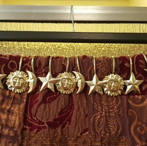 Tapestry style shower curtain