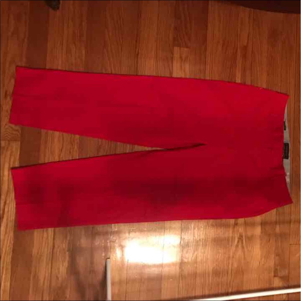 BNWOT Talbots Slimming Signature Red Pants Size 6