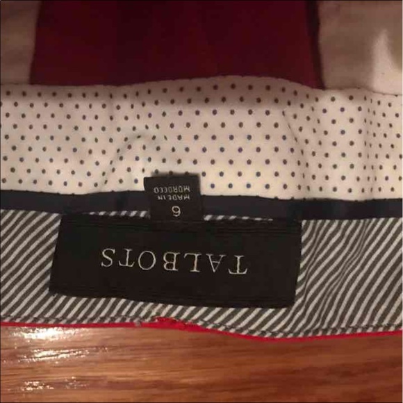 BNWOT Talbots Slimming Signature Red Pants Size 6 - Picture 2 of 3