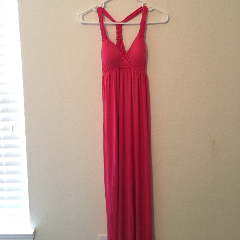 Pink maxi dress