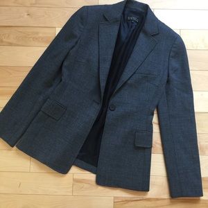 Barneys Wool Women's Blazer - Charcoal Black