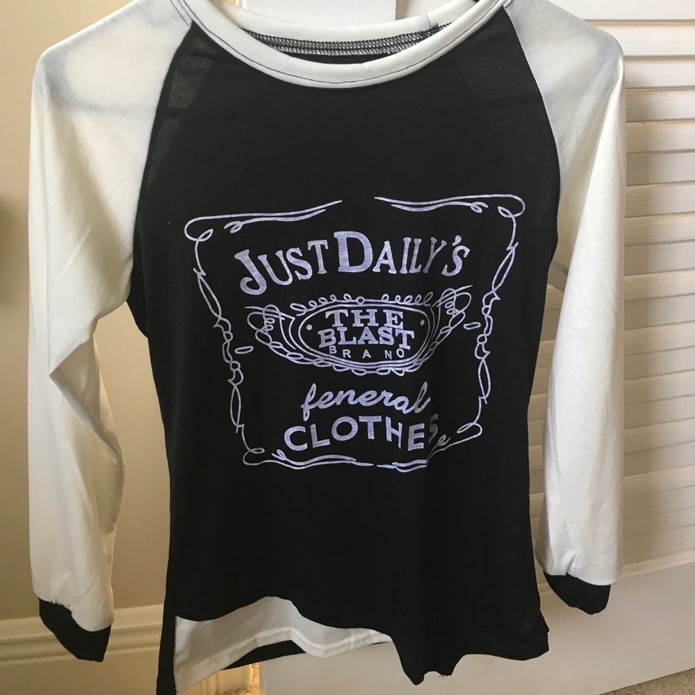 Black and white shirt