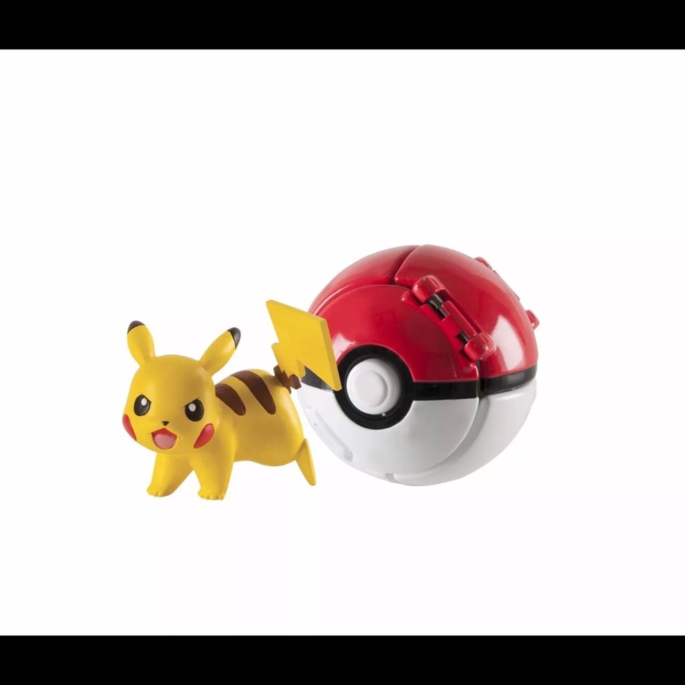 Set of 6 Pokemon throw and pop ball with pikachu
