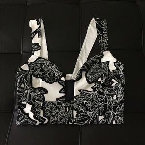 NWT Floral Crop Top