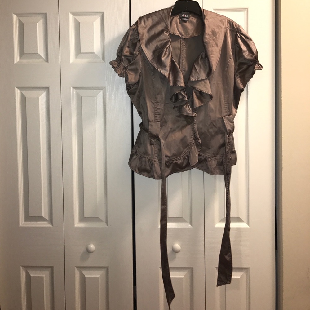 Taupe Jacket/Top plus size 3x