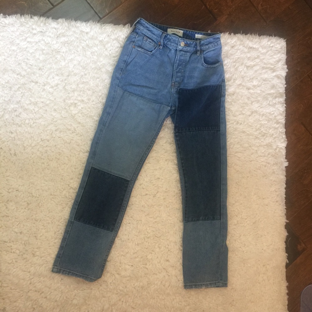 PACSUN Patched Mom Jeans