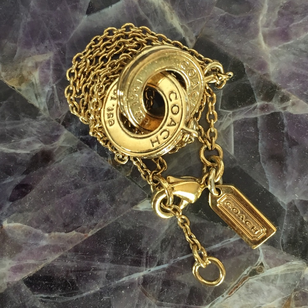 Coach Thin Chain Bracelet in Gold - Picture 3 of 3
