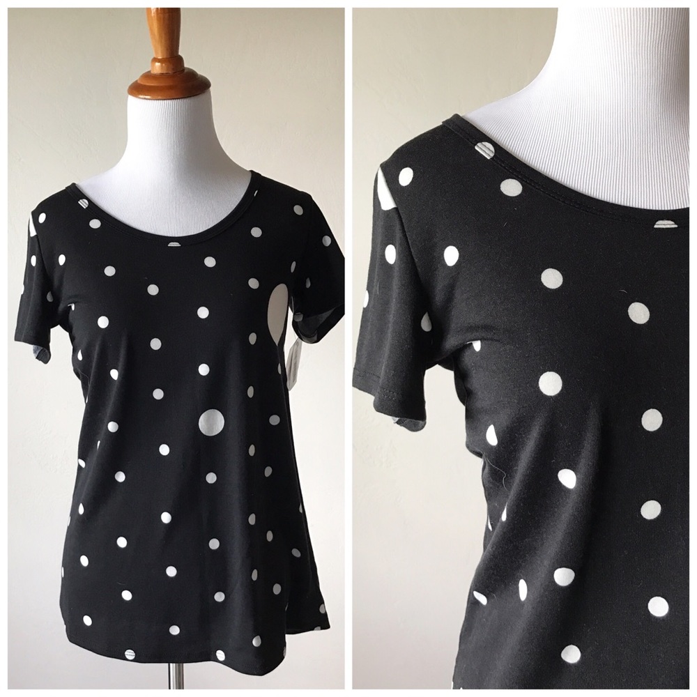 NWT Lularoe Polka Dot Classic Top