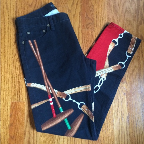 Ralph Lauren Blue Label Denim - Ralph Lauren Printed Jeans