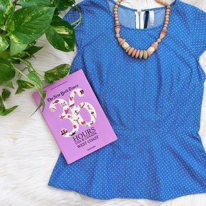 Denim Kensie Peplum Top