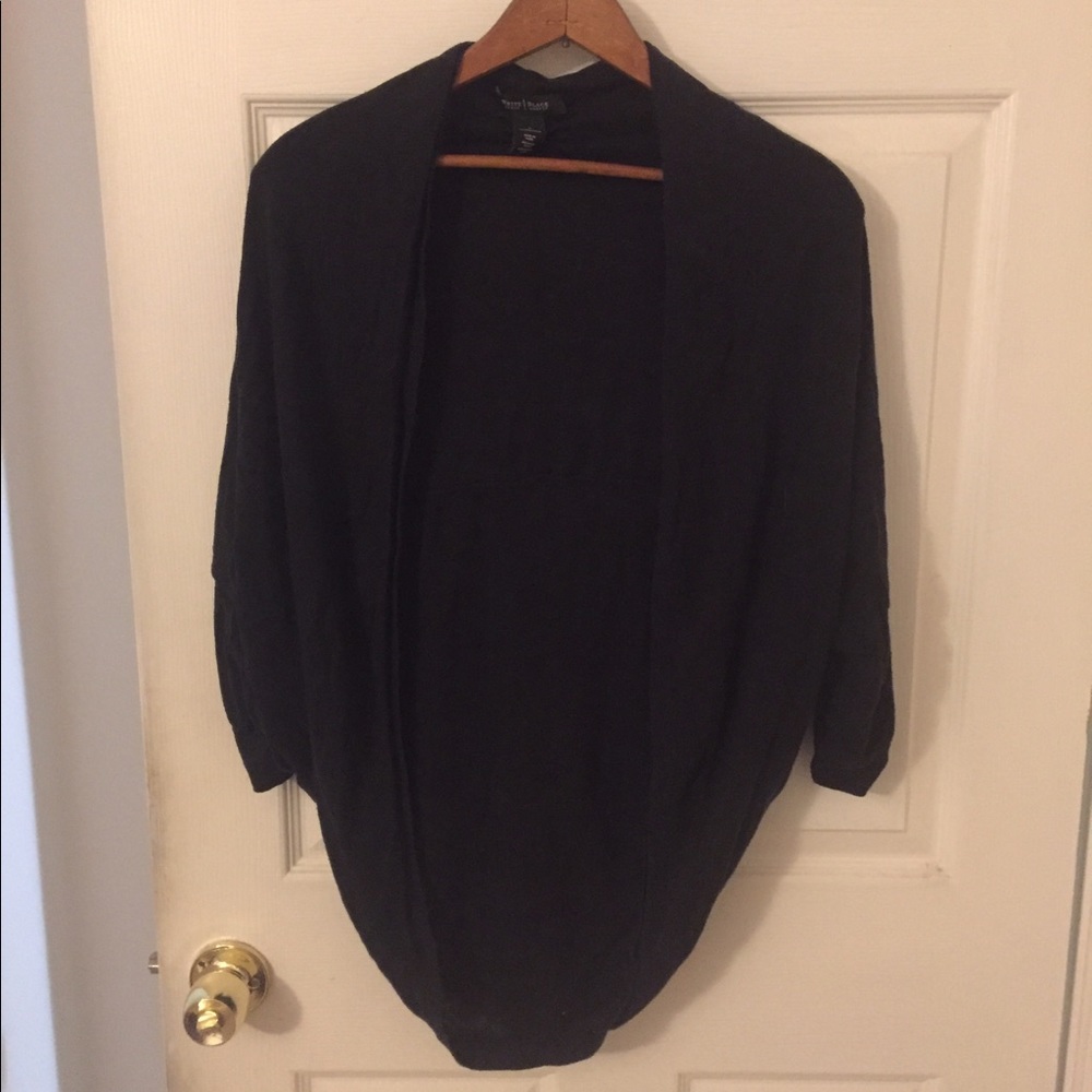 WHBM Black cocoon sweater