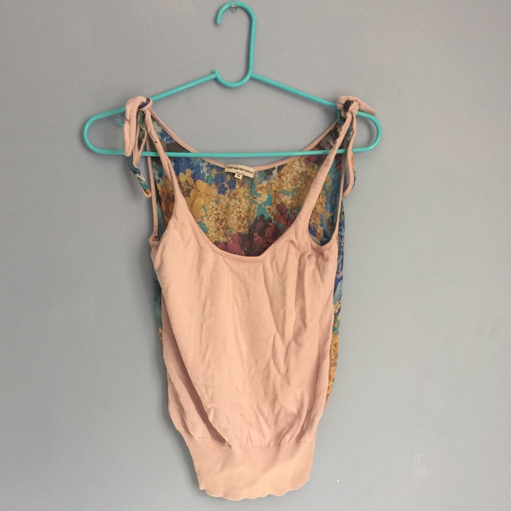 Armani Floral & Cotton Top