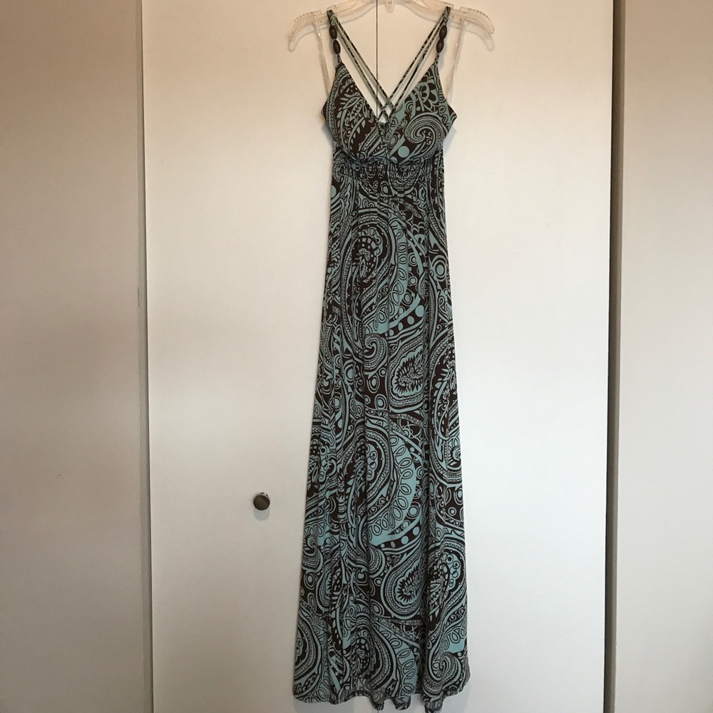 Paisley print maxi dress - sz 3/4
