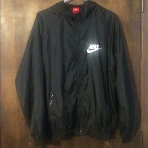 Black Nike windbreaker