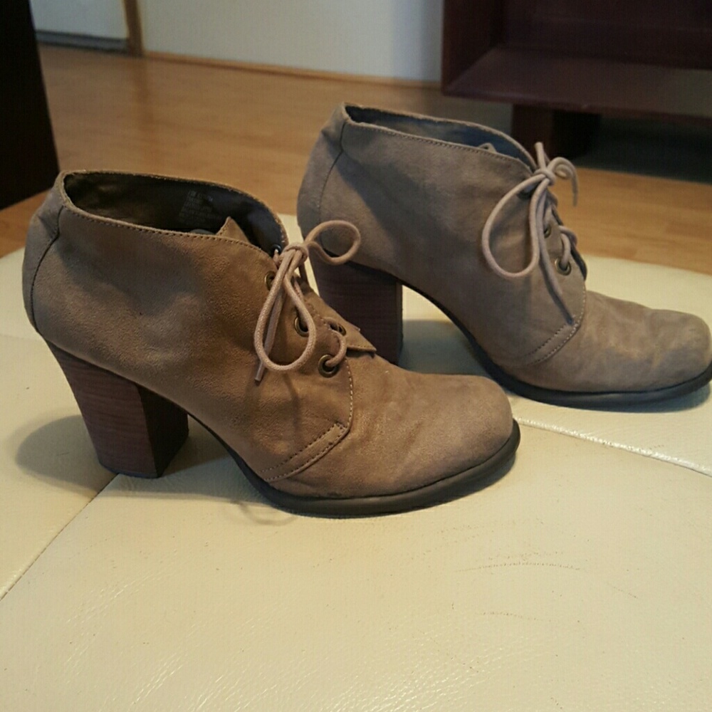 Fabric ankle booties