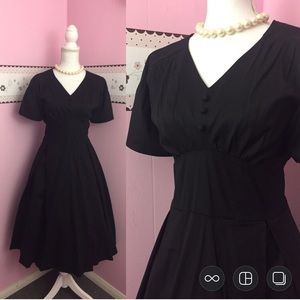 Plus Size Modern Black Swing Dress.✅NWOT