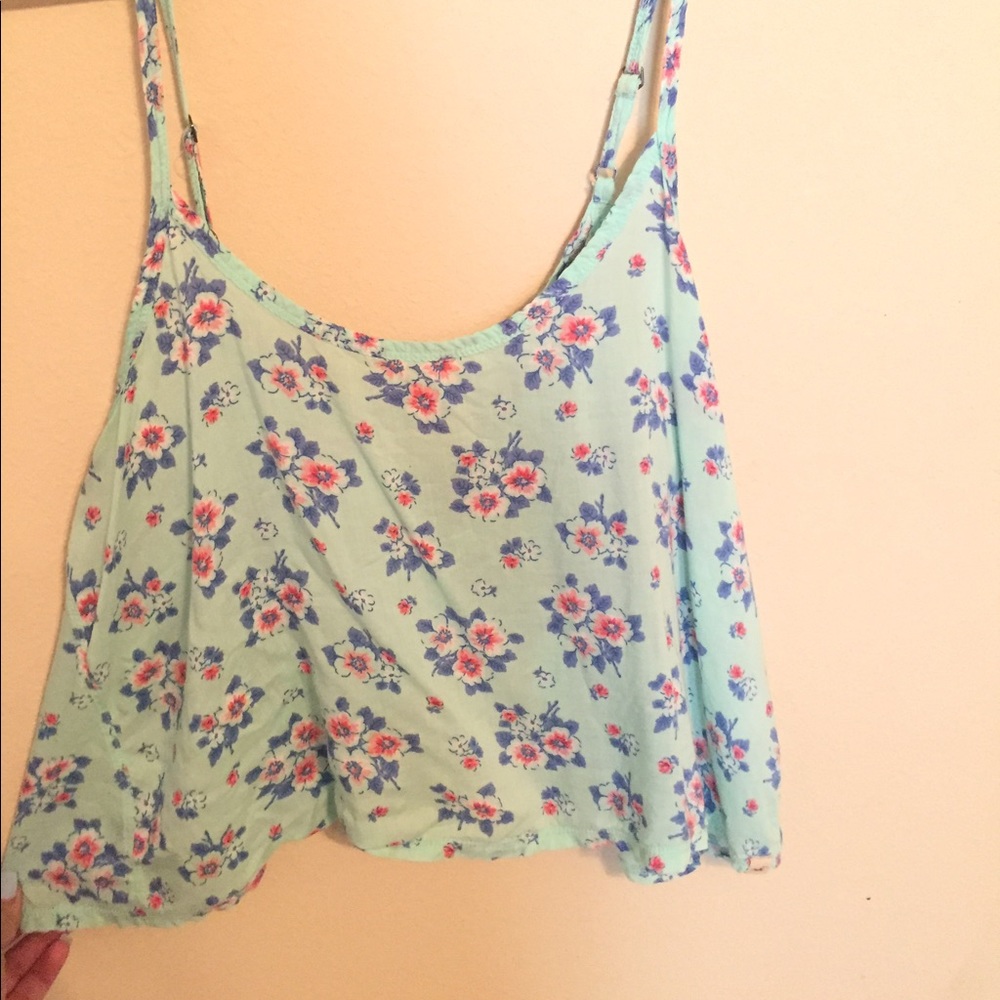 Floral Crop Tank