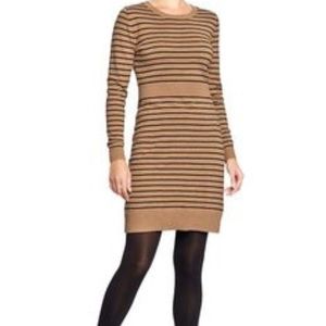 Brown and Black Sweater Dress