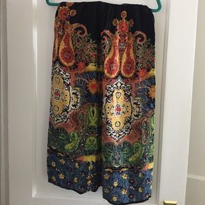 Long boho maxi skirt
